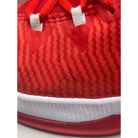 Nike Zoom Clear Out Mens Red White Basketball Sneaker Shoes Size 9.5 - Picture 4 of 12